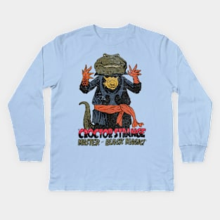 Croctor Strange - retro Kids Long Sleeve T-Shirt